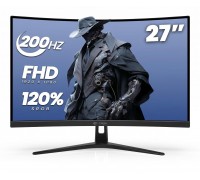 CRUA CR270C-C 27" FHD 200Hz 1920*1080P, 1ms, DP/HDMI/VESA mount Monitor, Curved, New