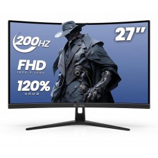 CRUA CR270C-C 27" FHD 200Hz 1920*1080P, 1ms, DP/HDMI/VESA mount Monitor, Curved, New
