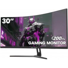 CRUA CR300HD 30" WFHD 200Hz Monitor,  2*DP/2*HDMI, Curved， 2560*1080P