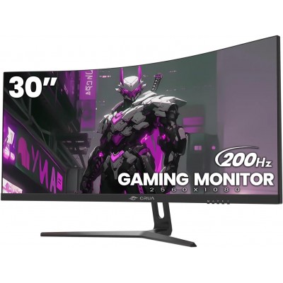 (with subtotal $2000+ Purchase) (Curved) CRUA CR300HD 30" WFHD 200Hz Monitor, 2*DP/2*HDMI, Curved, 2560*1080P (with subtotal $2000+ Purchase) (Curved) CRUA CR300HD 30" WFHD 200Hz Monitor, 2*DP/2*HDMI, Curved, 2560*1080P