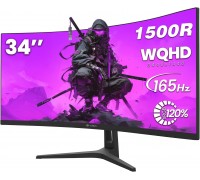 CRUA CR340HDU 34" WQHD 165Hz Monitor, Curved