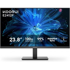 (100hz), KOORUI E2412F 24'' FHD 1920x1080 100Hz sRGB 3000:1 HDMI/VGA VESA Monitor, New
