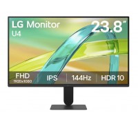 LG 24U411B-B 23.8" IPS 144Hz Gaming Monitor (HDMI/VGA) VESA Mount, New