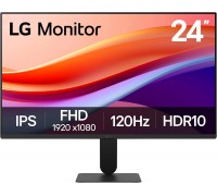 LG 24" FHD IPS Monitor 24U411A-B 120Hz 5ms (HDMI/DVI/VESA), New