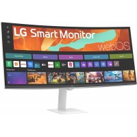 LG Smart Gaming Monitor 34" WQHD Curved Display with webOS - White, (HDMIx2 SPK VESA), New