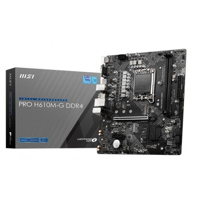 (LGA1700) MSI PRO H610M-G (No WiFi) DDR4 LGA1700  MicroATX Mainboard