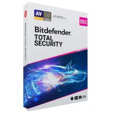 Bitdefender Total Security 5-Device 1-Year BIL with VPN 200MB/Day, PKC Retail, BIL (EN/FR)