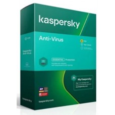 Kaspersky Anti-Virus/Basic  3-User - 1 Year (2023 Version)