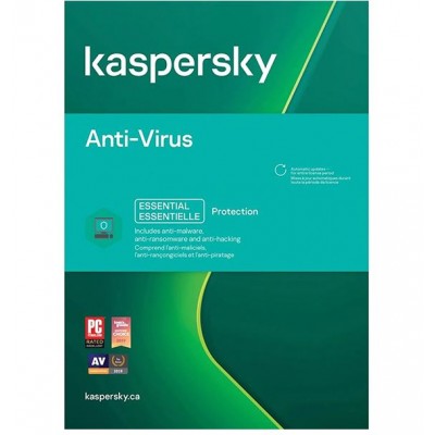 Kaspersky Anti-Virus 1-Device, 1-Year License PKC DVD Case