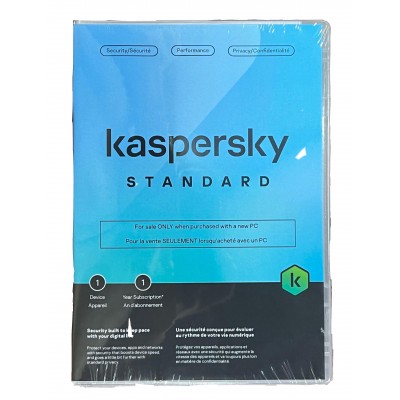 Kaspersky Standard 1-Device,1-Year License PKC DVD Case, PC/Mac/Android