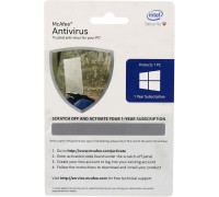 McAfee Antivirus Plus Physical Activation Card, 1-device & 1-Year
