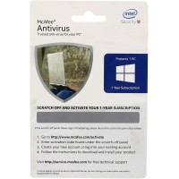 McAfee Antivirus Plus Physical Activation Card, 1-device & 1-Year