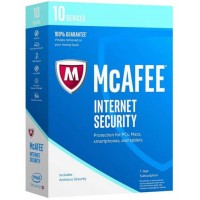McAfee Internet Security 10-Devices 1-Year PC/Mac/Android