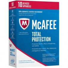 Mcafee Total Protection 10-Device/User, PC/MAC/Android Bilingual