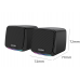 E-1078 3.5mm+USB Power 2.0 Speaker with Light for PC