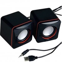 Red Line Cube Speaker, USB Power/Audio Output