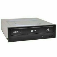 (Factory Certified) Hitachi GH24NSB0 24 X DVD-RW Dual Layer SATA DVD Burner, Black