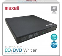 (USB2.0) Maxell 199695 External Slim 8X DVD Writer, New