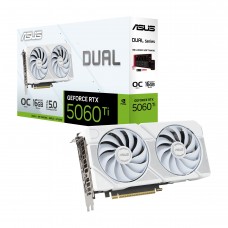 ASUS Dual GeForce RTX 5060 Ti 16GB White OC 16GB GDDR7 2602MHz Double Fans