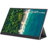 LG Gram + View 16 Inch Portable Monitor with WQXGA (2560x1600) Display, Ultra-Light, USB Type C, 16MQ70.ASDA8